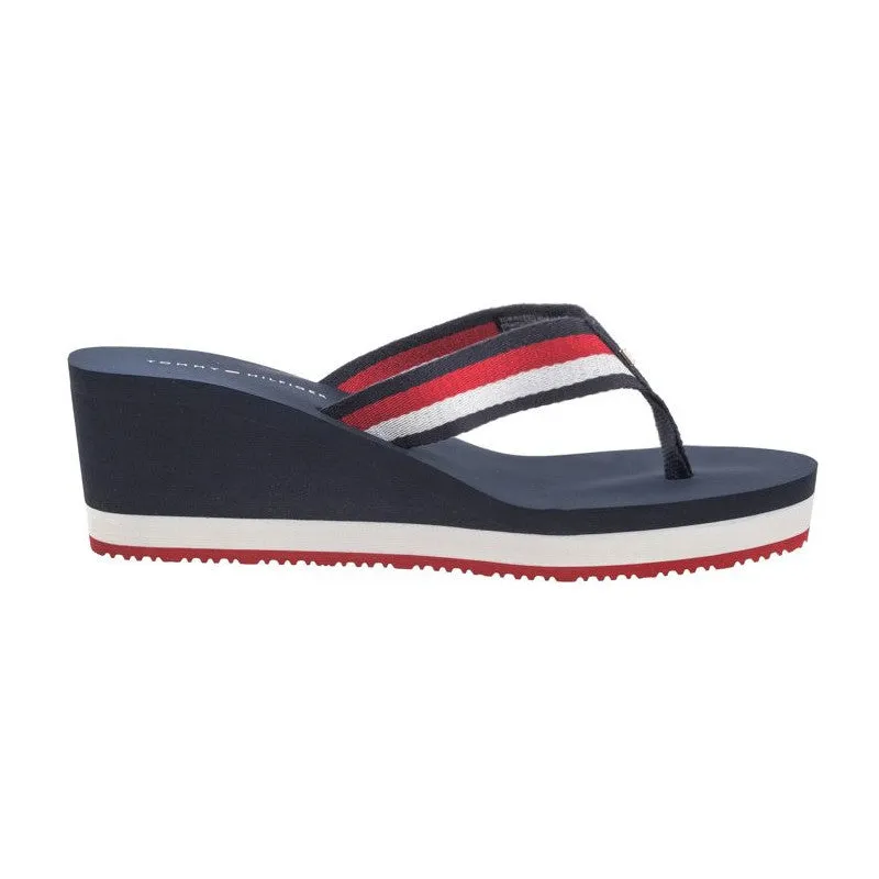 TOMMY HILFIGER Wedge Beach Sandal Navy