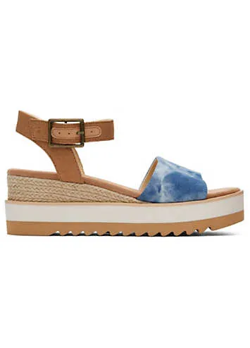 Toms Blue Diana Wedges | Grattan