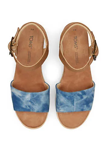 Toms Blue Diana Wedges | Grattan