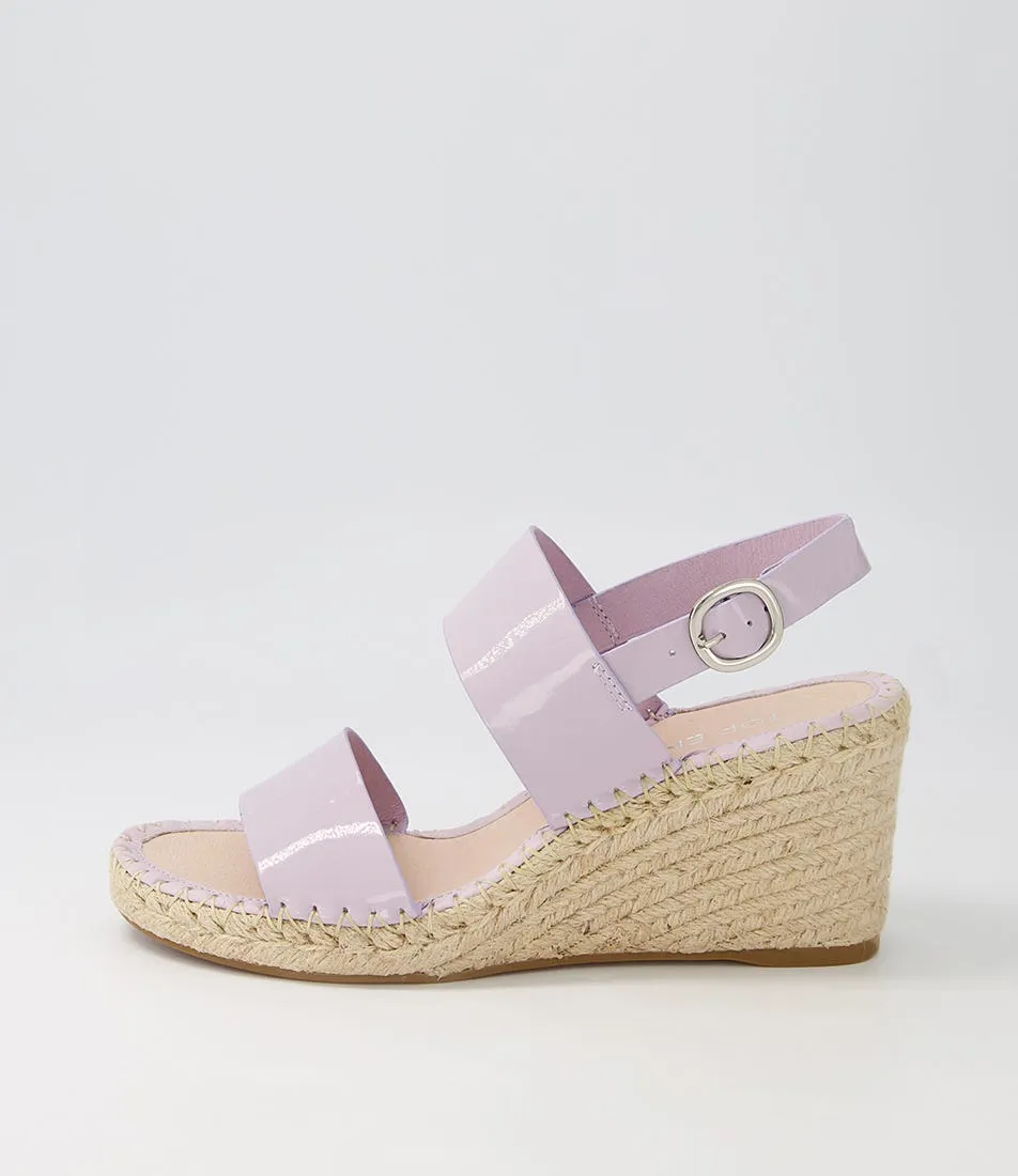 TOP END Gaga Lilac Patent Leather Espadrilles