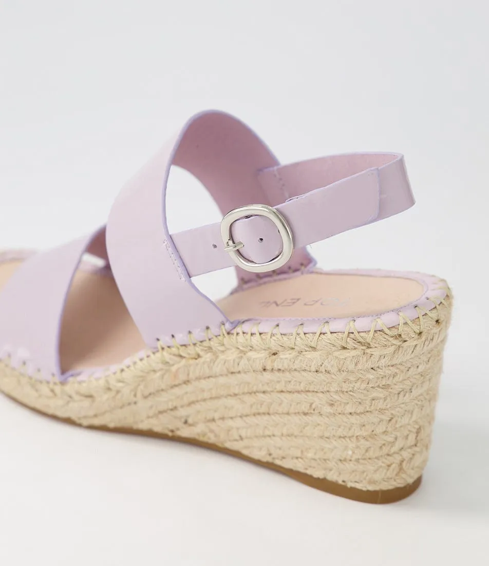 TOP END Gaga Lilac Patent Leather Espadrilles