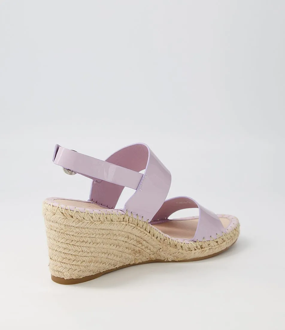 TOP END Gaga Lilac Patent Leather Espadrilles