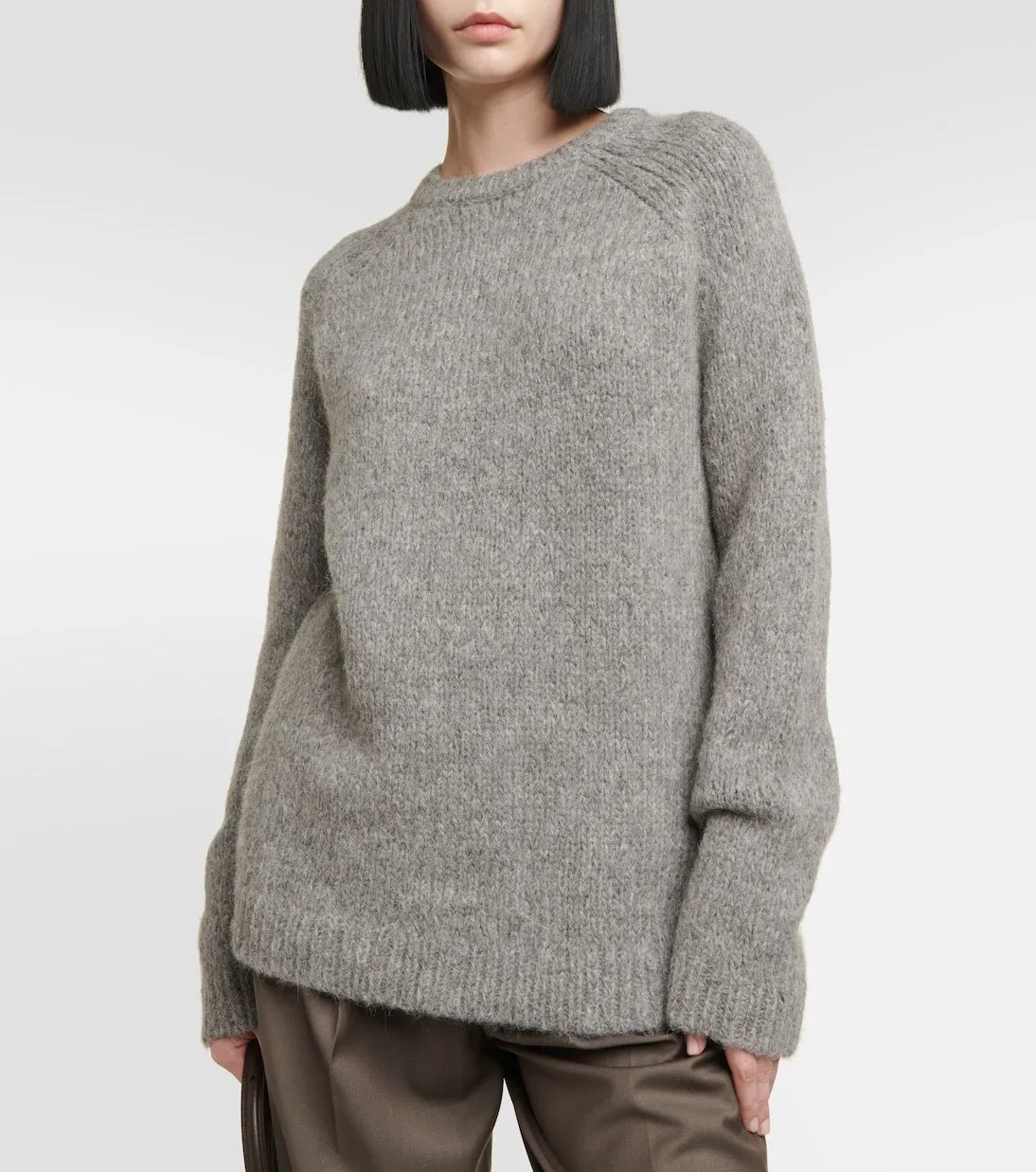 TOTEME  |Crew Neck Casual Style Wool Plain V-neck & Crew neck