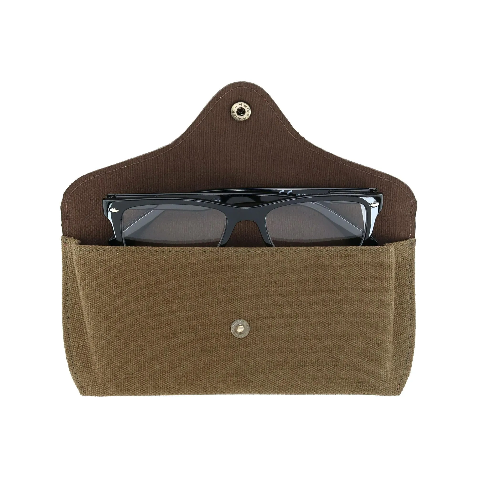 Trafalgar Charing Cross Leather and Canvas Glasses Case