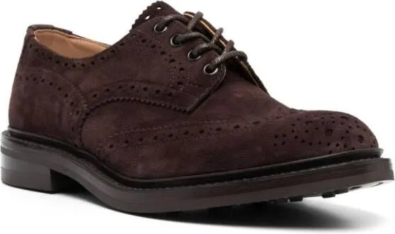 Tricker's Bourton suede brogues Brown