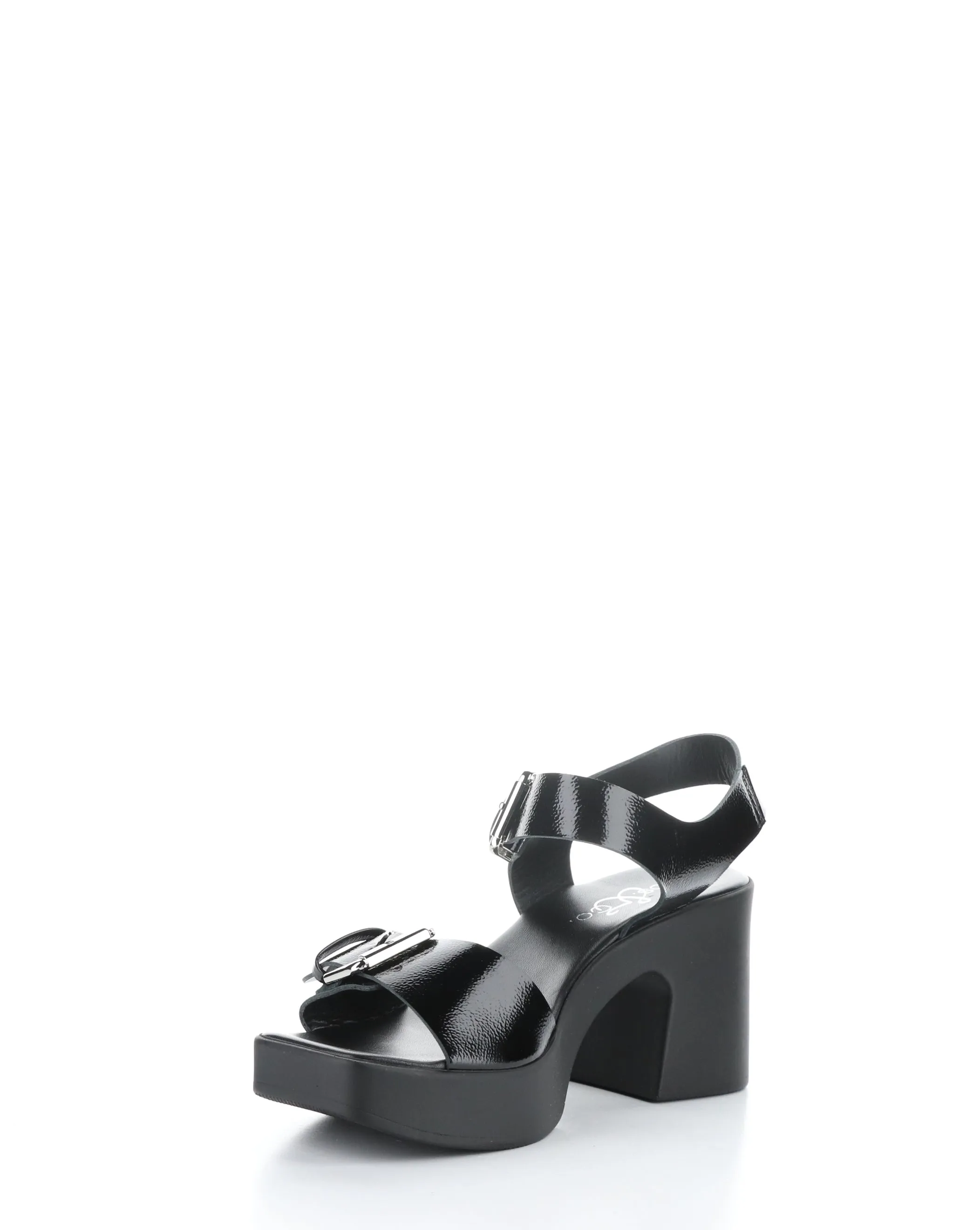 VELA BLACK Buckle Sandals