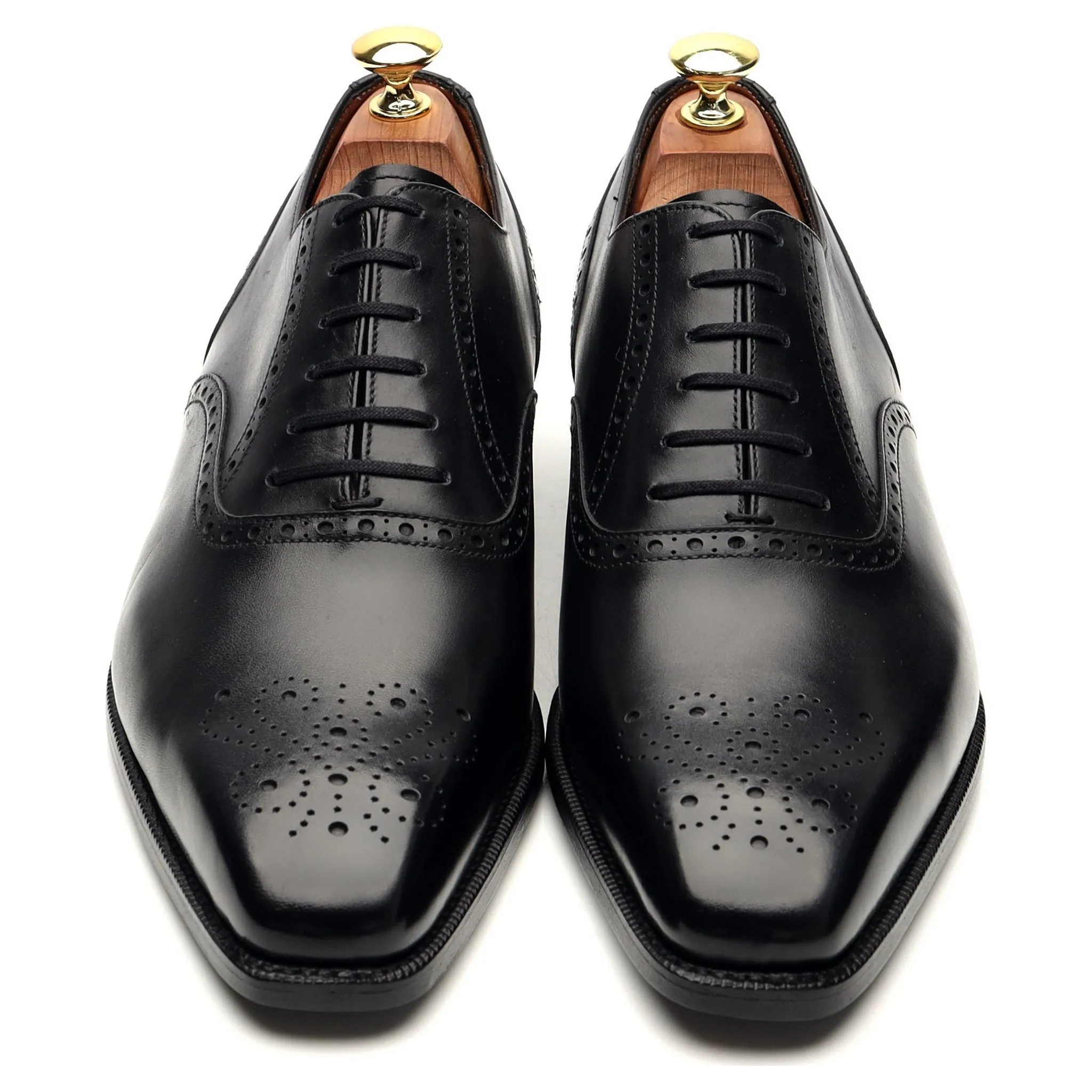 'Wallingford' Black Leather Oxford Brogues UK 8.5 E