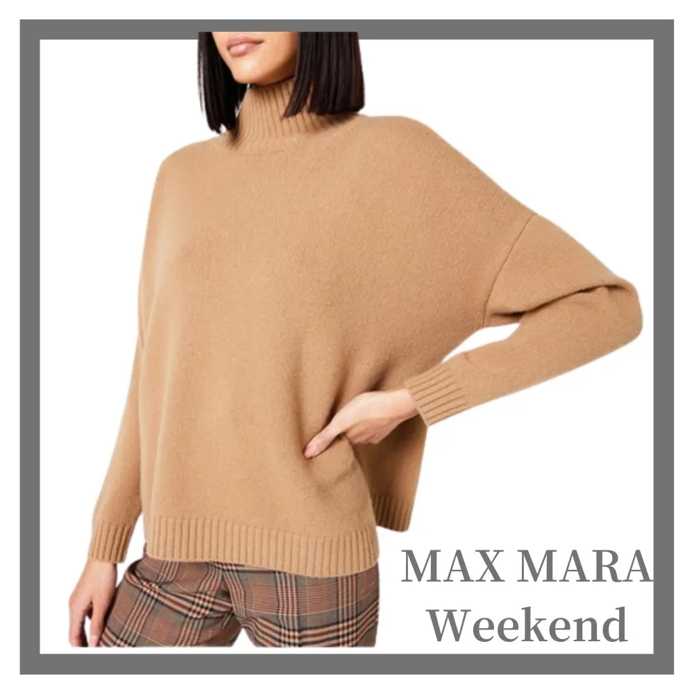 Weekend Max Mara  |Casual Style Wool Long Sleeves Plain High-Neck