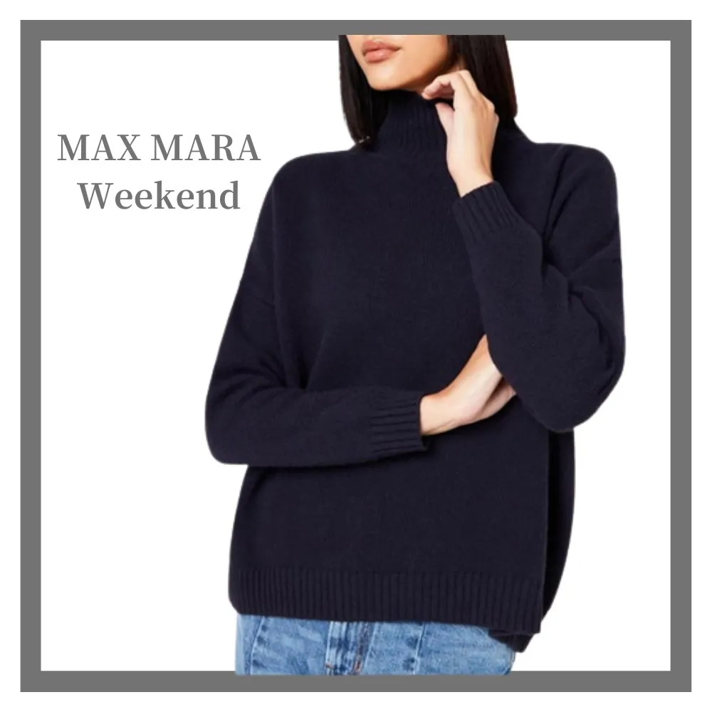 Weekend Max Mara  |Casual Style Wool Long Sleeves Plain High-Neck