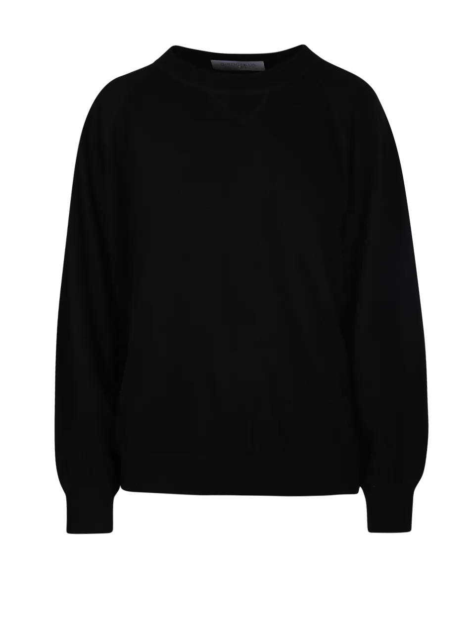 WOMAN CASHMERE COMPANY BLACK CASHMERE SWEATSHIRT