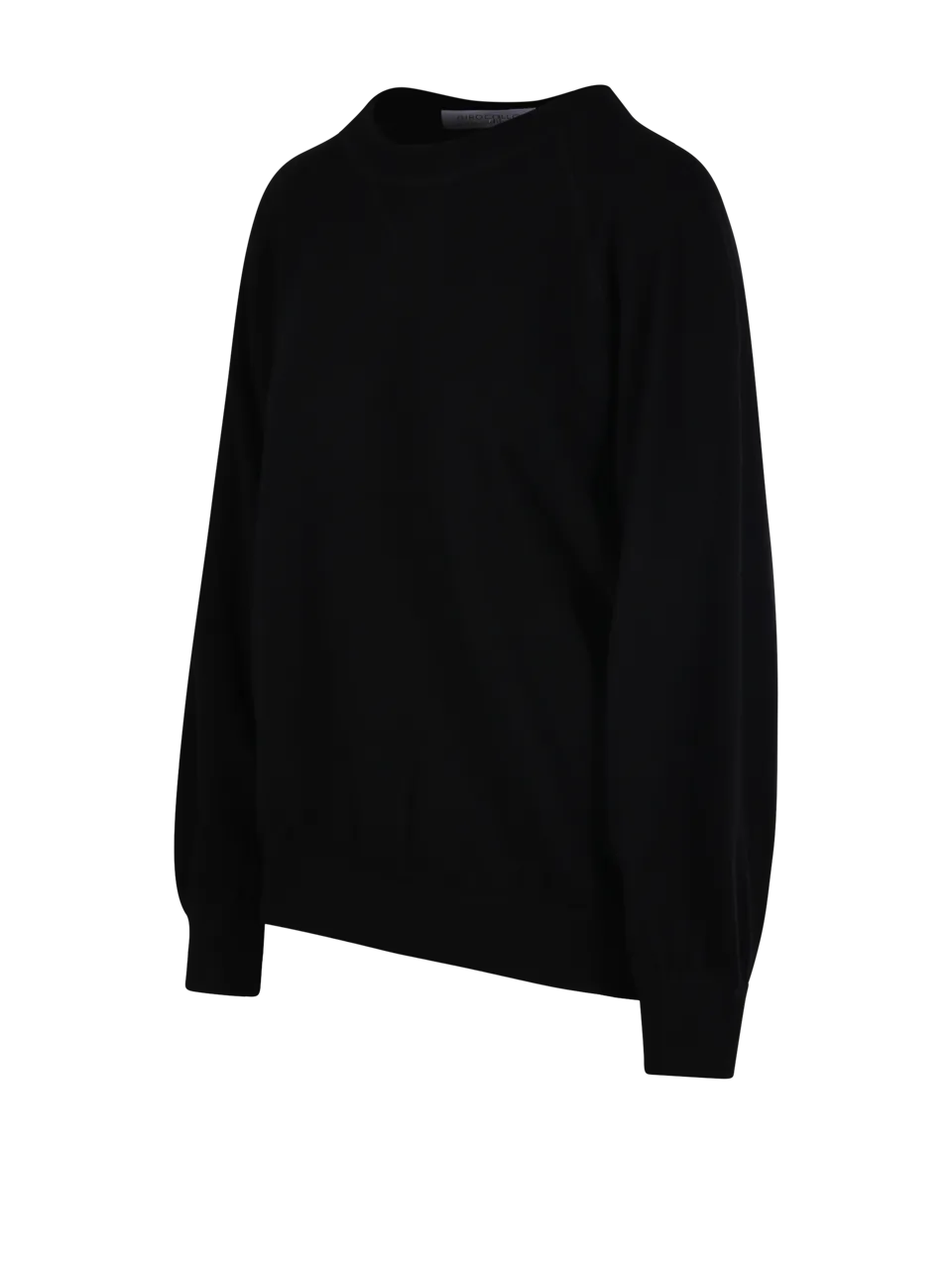 WOMAN CASHMERE COMPANY BLACK CASHMERE SWEATSHIRT