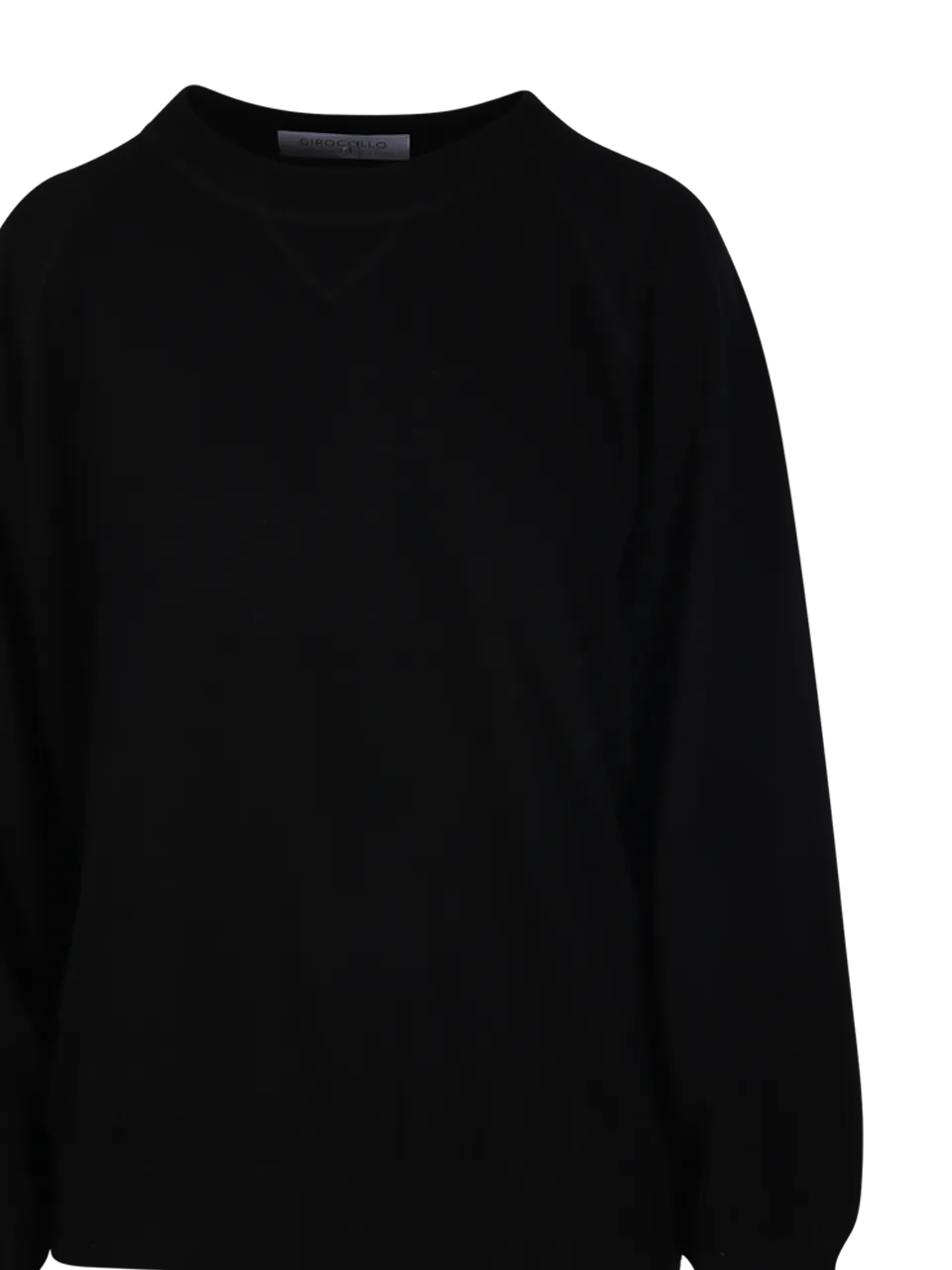 WOMAN CASHMERE COMPANY BLACK CASHMERE SWEATSHIRT