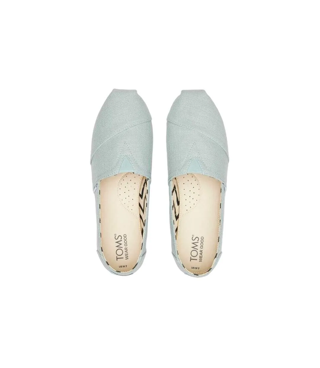 Womens/ladies alpargata heritage espadrilles light mint Toms