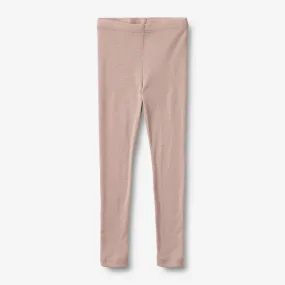 Wool Leggings Agi - dry rose