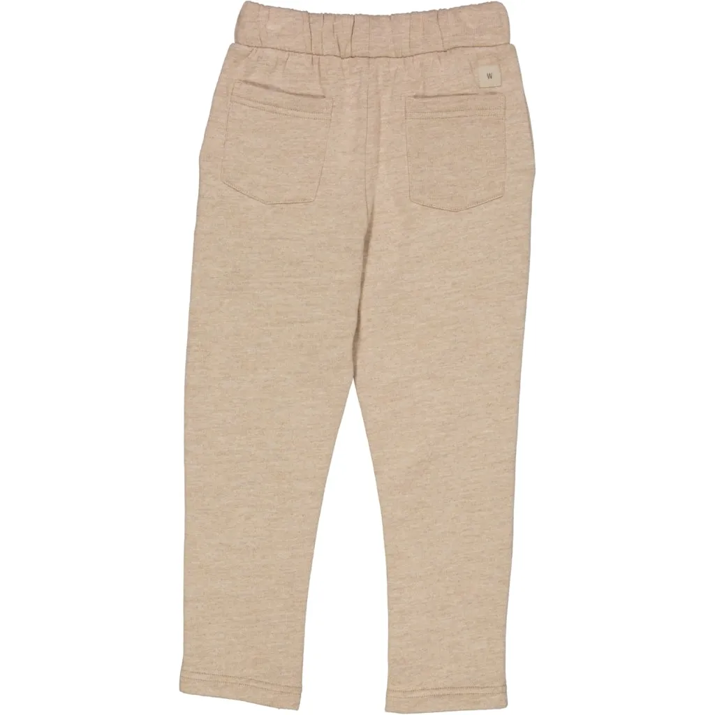 Wool Sweat Pants Petri - khaki melange