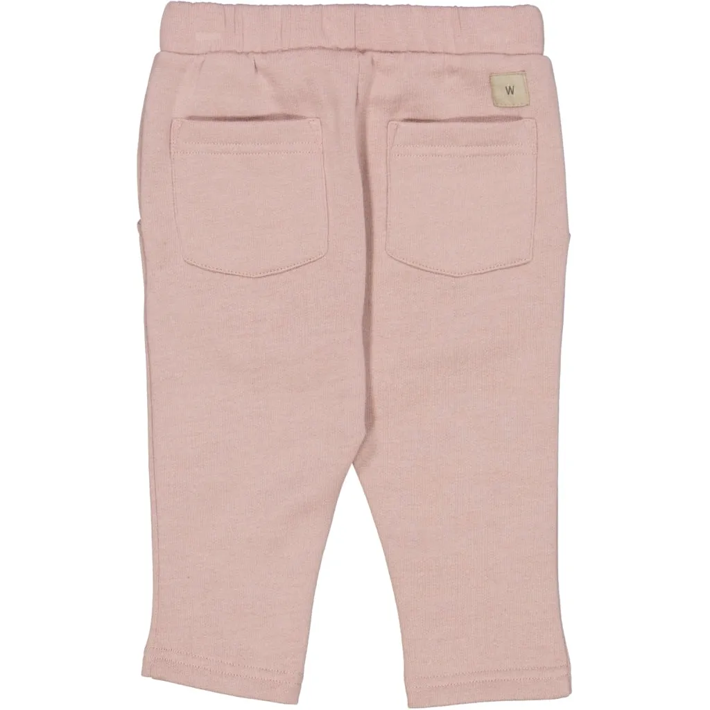 Wool Sweat Pants Petri - rose powder