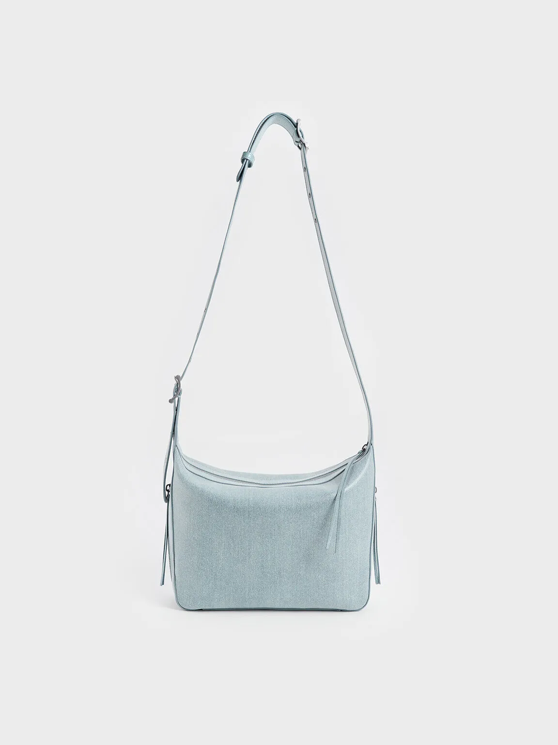 Xylia Denim Hobo Bag - Denim Blue